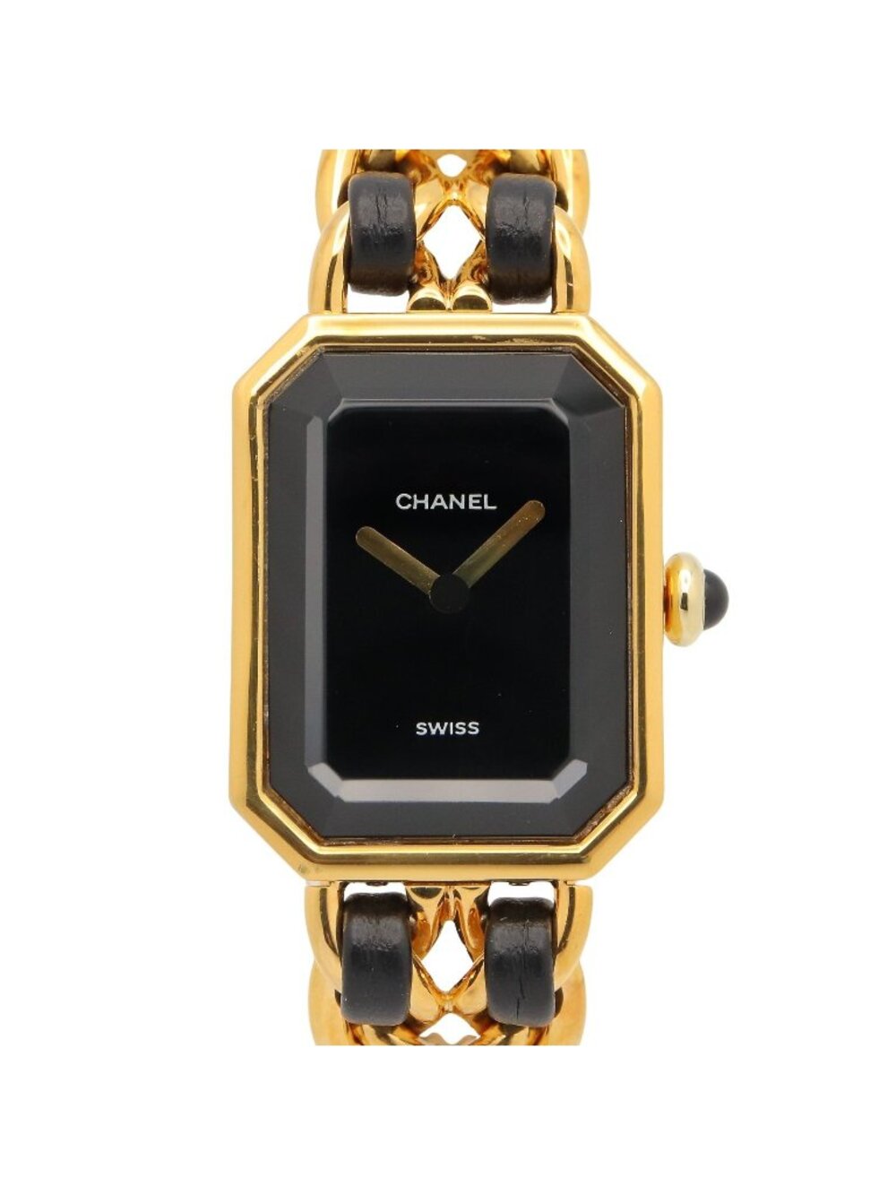 Chanel Watch Premiere S Black Leather